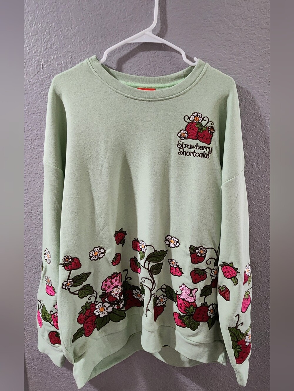 Mint Green Strawberry Shortcake Crewneck